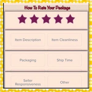 POSH TIP...HOW TO USE THE RATING SYSTEM⭐️⭐️⭐️⭐️⭐️